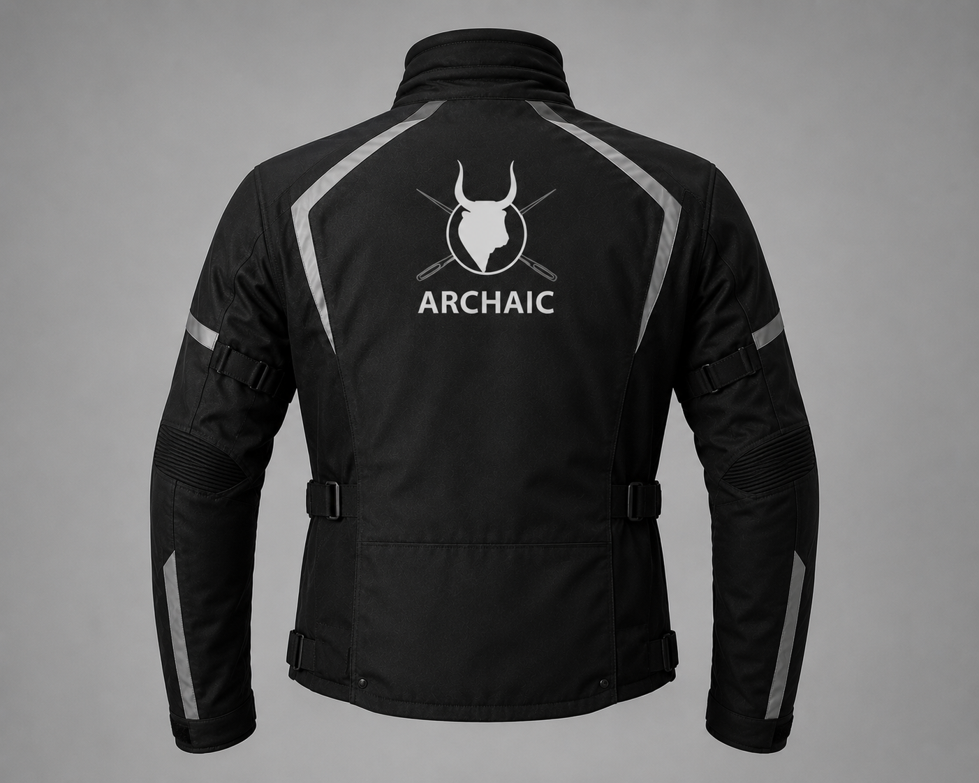 Archaic Storm Black CE Armoured Waterproof Motorcycle Touring Suit