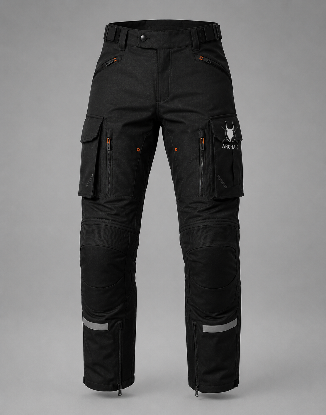 Archaic Storm Black CE Armoured Waterproof Motorcycle Touring Suit